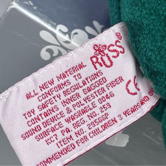 Russ Berrie Smooches Green Frog 10” Plush - Picture 10 of 10